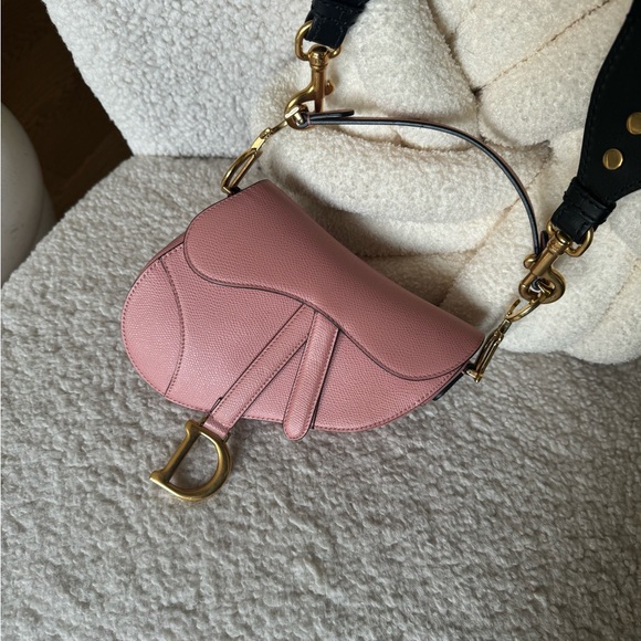 Authentic CHRISTIAN DIOR 2018 Mini Saddle Bag (guitar strap not included) - Picture 2 of 13